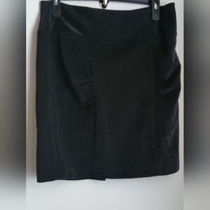 Halo Skirt Women XL Black and Silver Knee Length Academia Holiday Elegant Office